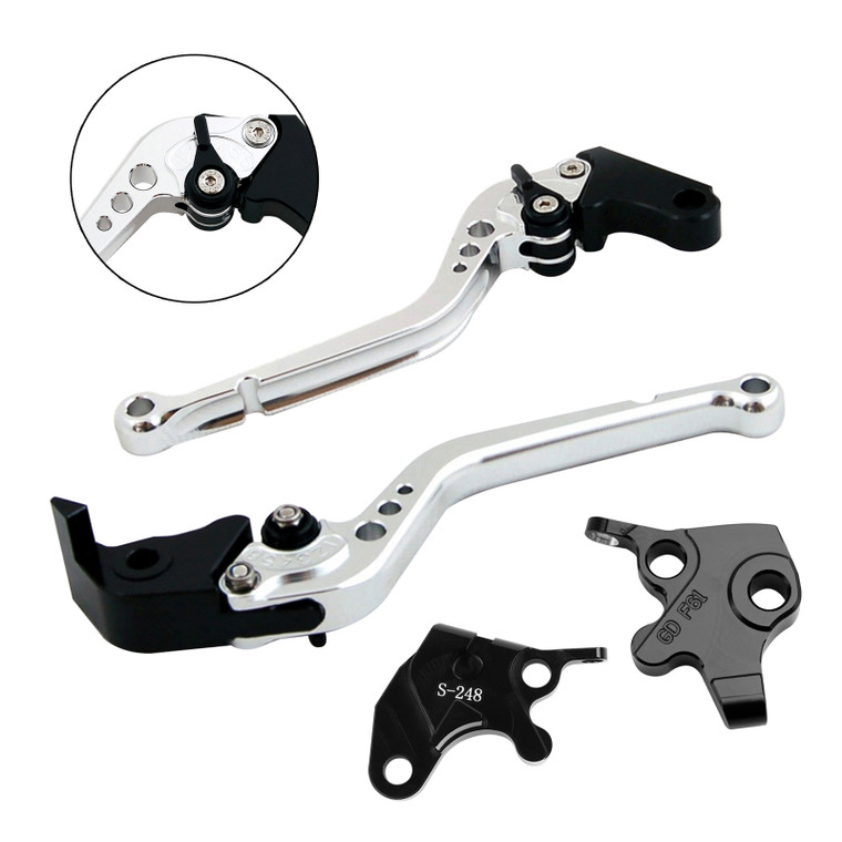 2008-2011 YAMAHA YZF R125 Long Clutch Brake Lever Silver Generic