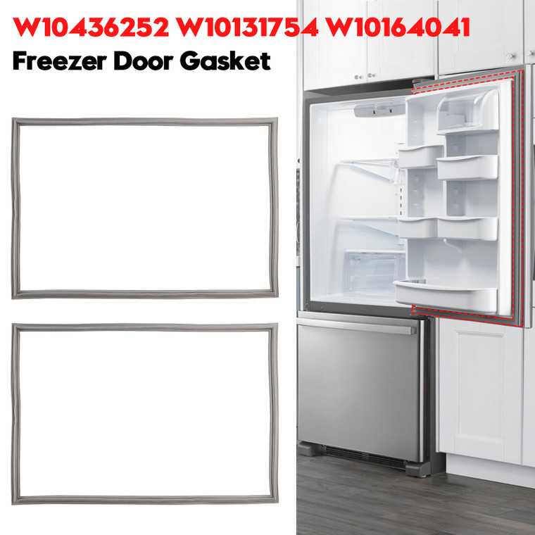 2 Pcs DA97-12522J Freezer Door Gasket for Samsung Refrigerator AP5623489 3973455