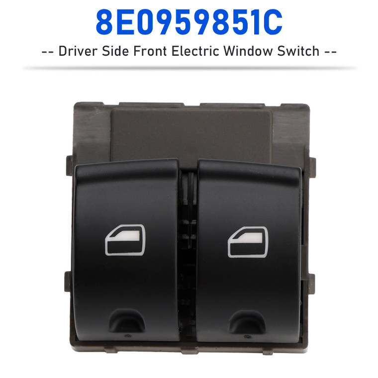 2007-2012 Audi R8 Driver Side Front Electric Window Switch 8E0959851C Generic
