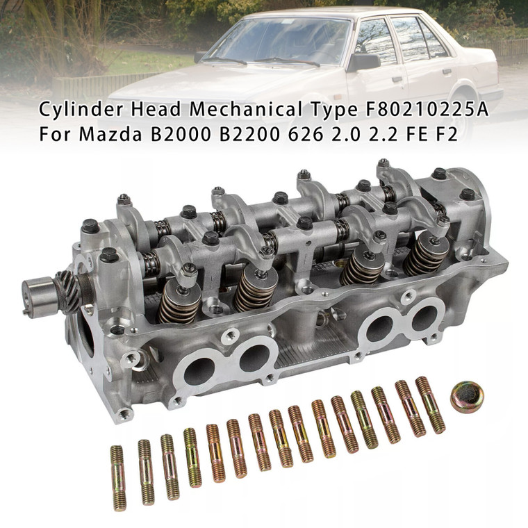 Mazda B2000 B2200 626 2.0 2.2 FE F2 Cylinder Head Mechanical Type F80210225A Generic