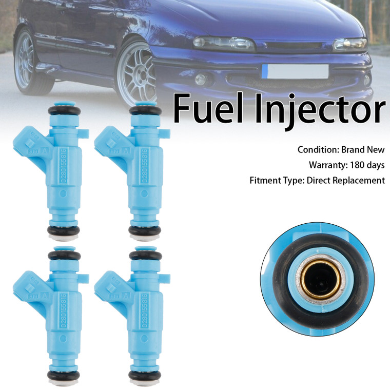 1999-2011 Fiat Brava Palio Punto Siena 4PCS Fuel Injector 0280155816 Generic