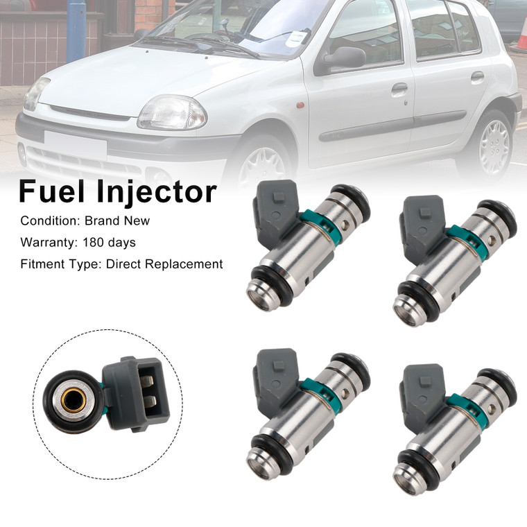 4PCS Fuel Iniector IWP042 Fit Renault Clio Espace Kangoo Laguna Megane