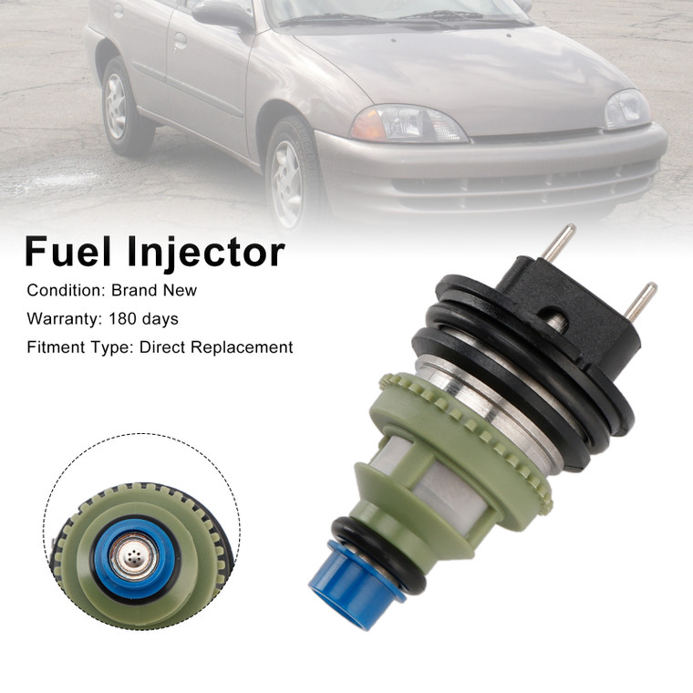 1995-1997 Suzuki Swift 1.3L I4 Fuel Injector 195500-2160 Generic