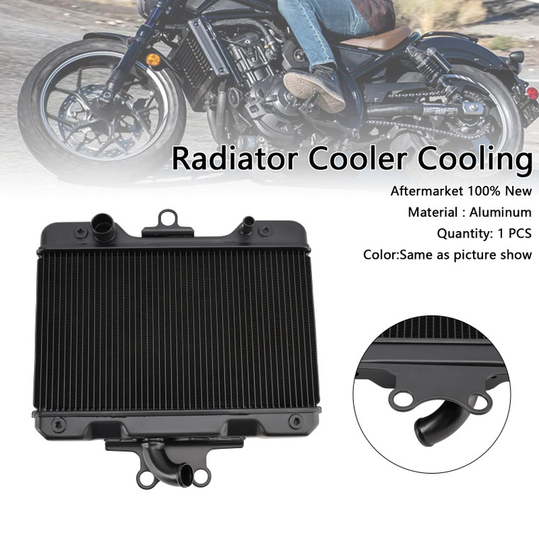 2021-2024 Honda Rebel CM1100/ CMX1100 Radiator Cooler Cooling Black Generic