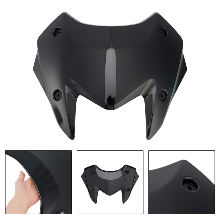 2022-2024 YAMAHA T-MAX 560 Windshield WindScreen+Bracket Black Generic