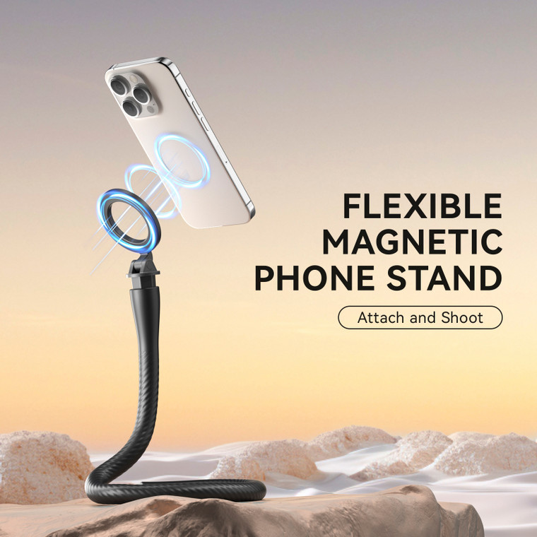 Flexible Magnetic Suction Quick Disassembly Magsafe Mobile Phone Holder Camera Blue Generic