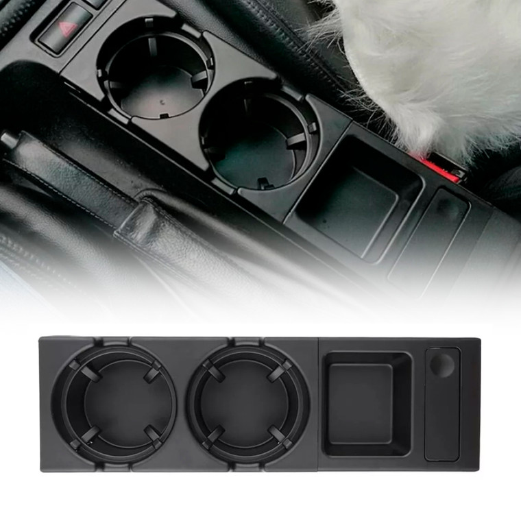 1999-2005 BMW 3 Series 323 325 328 330 Front Center Console Cup Holder Coin Holder Black 51168217953 Generic