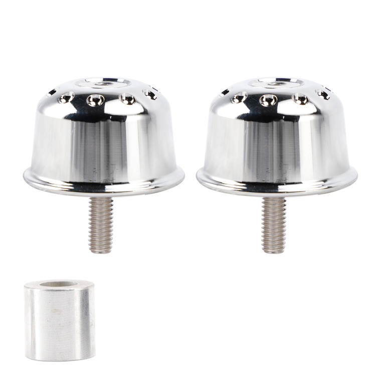 2016-2024 Scrambler 1200 XC Street Triple Trident 660 CNC Aluminum Handlebar End Weights Silver Generic
