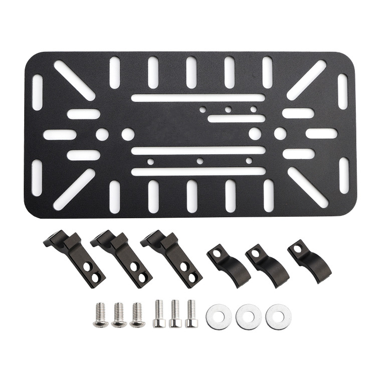 Universal Symmetrical Side Saddlebag Mounting Bracket Kit Black For Motorbike