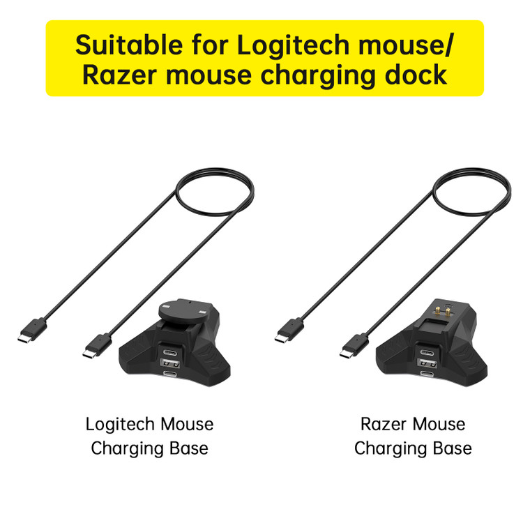 Wireless Mouse Charging Base Charger For Logitech Mouse G ProX Superlight 2/G