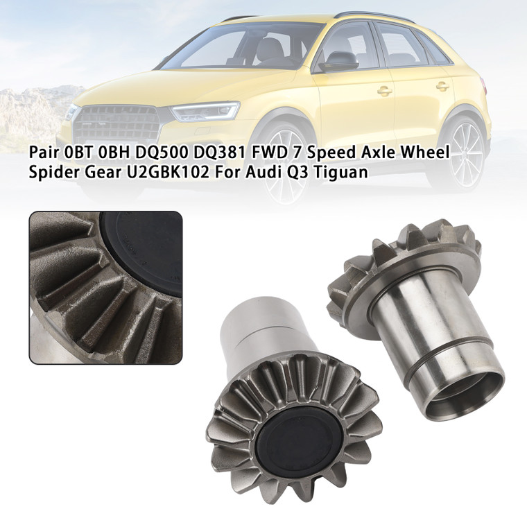 2011-2018 VW Tiguan 5N T5/T6 Pair 0BT 0BH DQ500 DQ381 FWD 7 Speed Axle Wheel Spider Gear U2GBK102 Generic