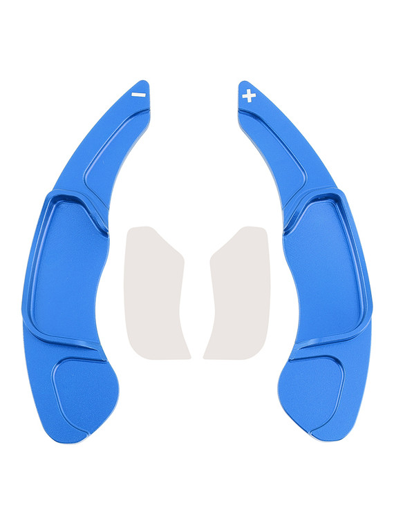 2013-2020 Lincoln MKC MKX MKS MKZ Steering Wheel Paddle Shifter Extensions Aluminium Blue Generic