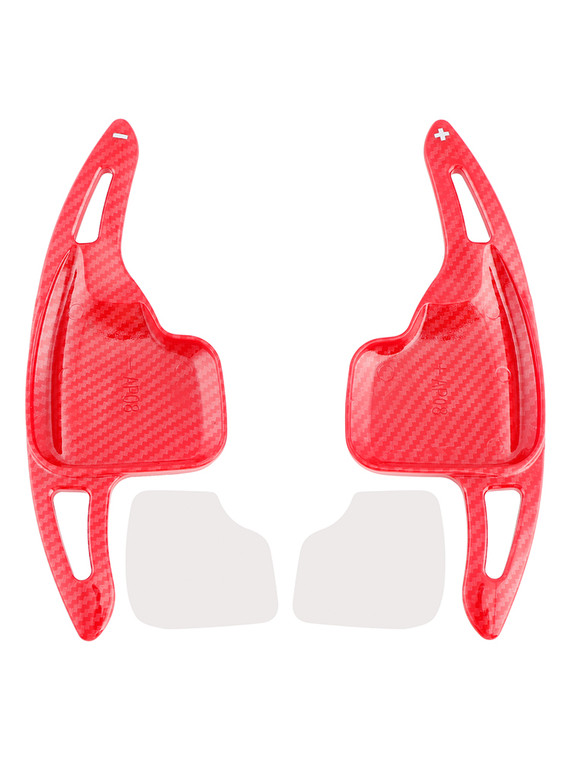 2012-2020 BMW 1-7 Series Steering Wheel Paddle Shifter Extensions Carbon Fiber Red Look Generic