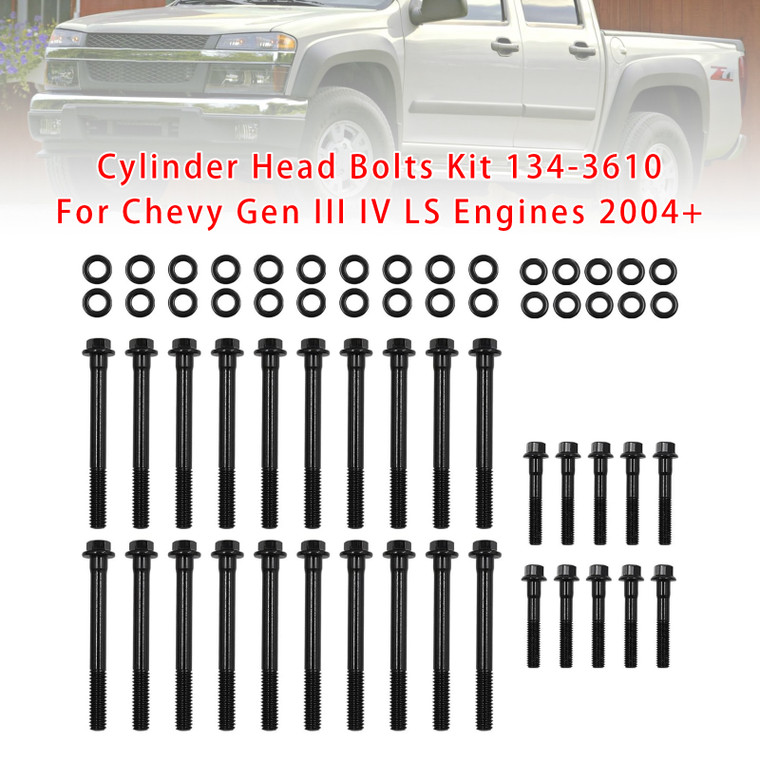 2004+ Chevrolet Gen III IV LS Cylinder Head Bolts Kit 134-3610 Generic