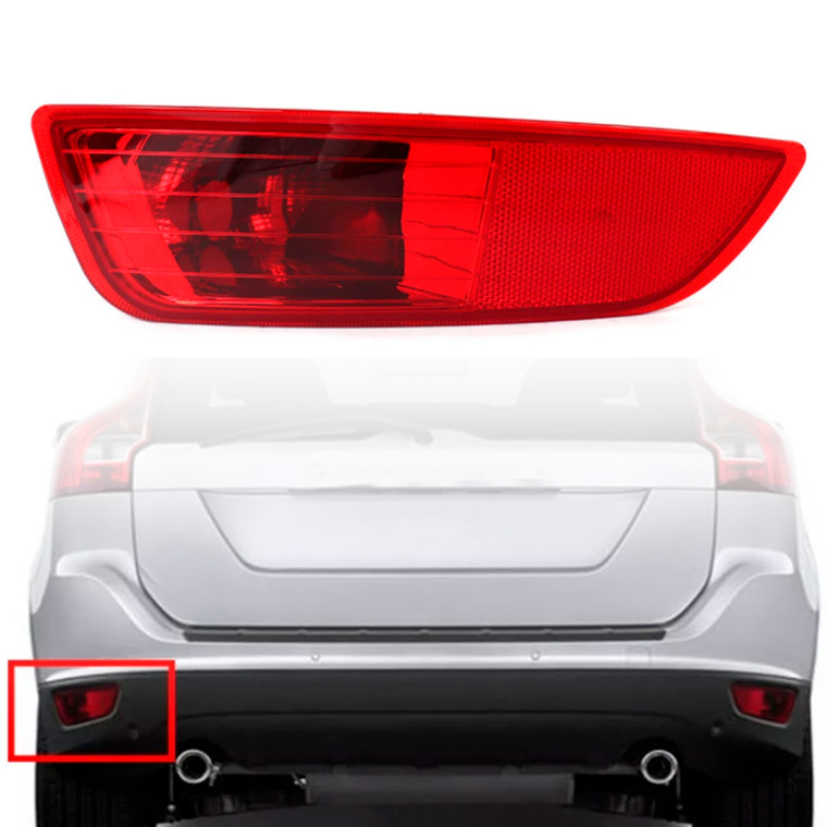 2008-2013 Volvo XC60 Left Rear Bumper Fog Light Lamp Reflector 30763322 Generic