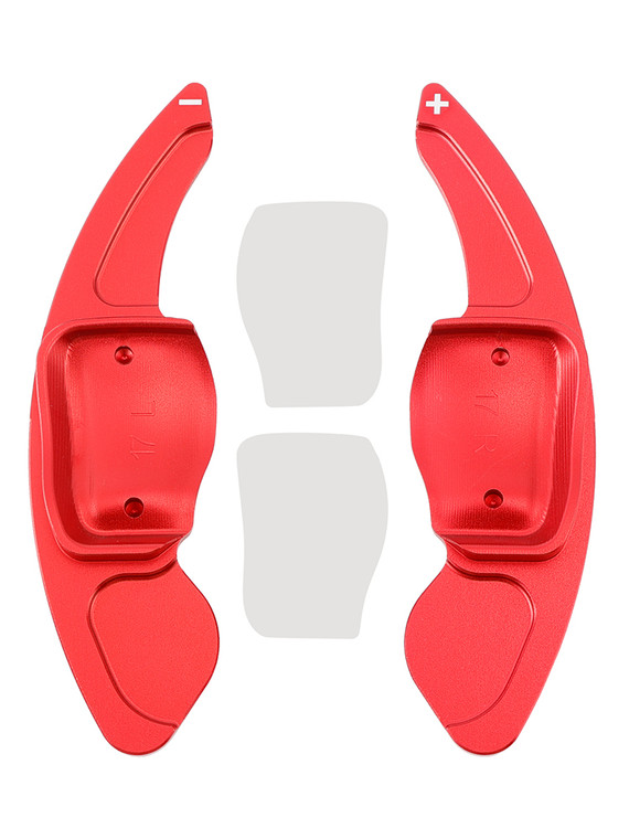2016-2017 Skoda Octavia RS Steering Wheel Paddle Shifter Extension Aluminium Red Generic