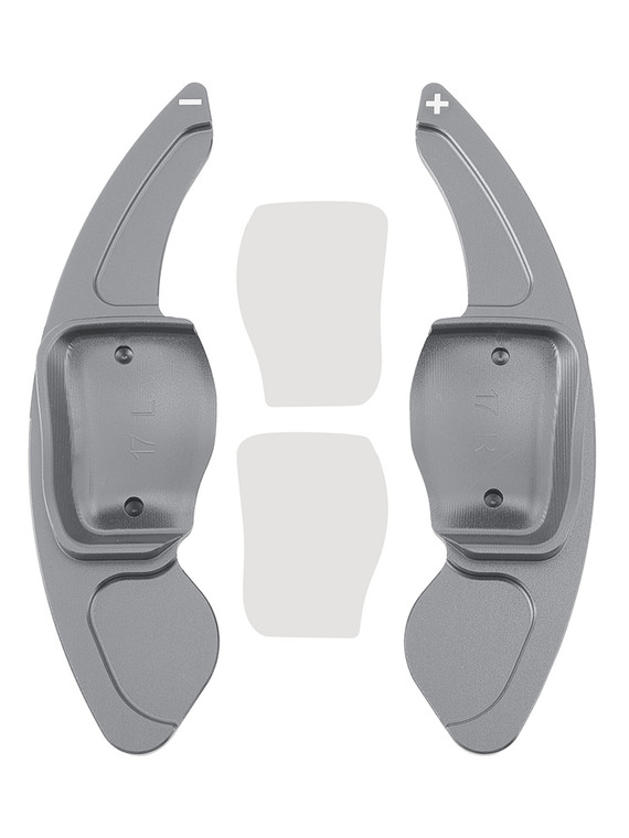 2016-2017 Skoda Octavia RS Steering Wheel Paddle Shifter Extension Aluminium Grey Generic
