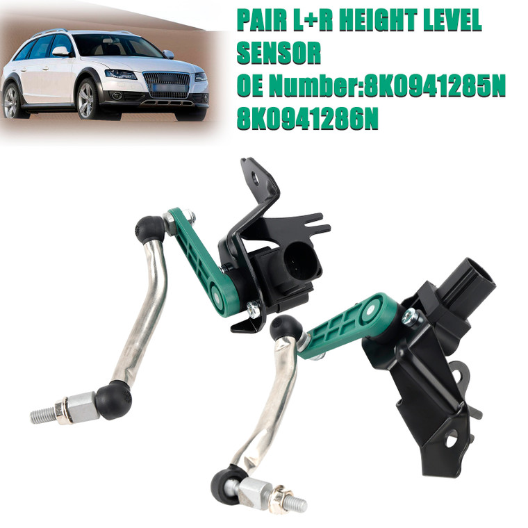 2009-2016 Audi A4 Allroad Front Left+Right Headlight Range Adjustment Sensor Front Left+Right 8K0941285N 8K0941286N Generic
