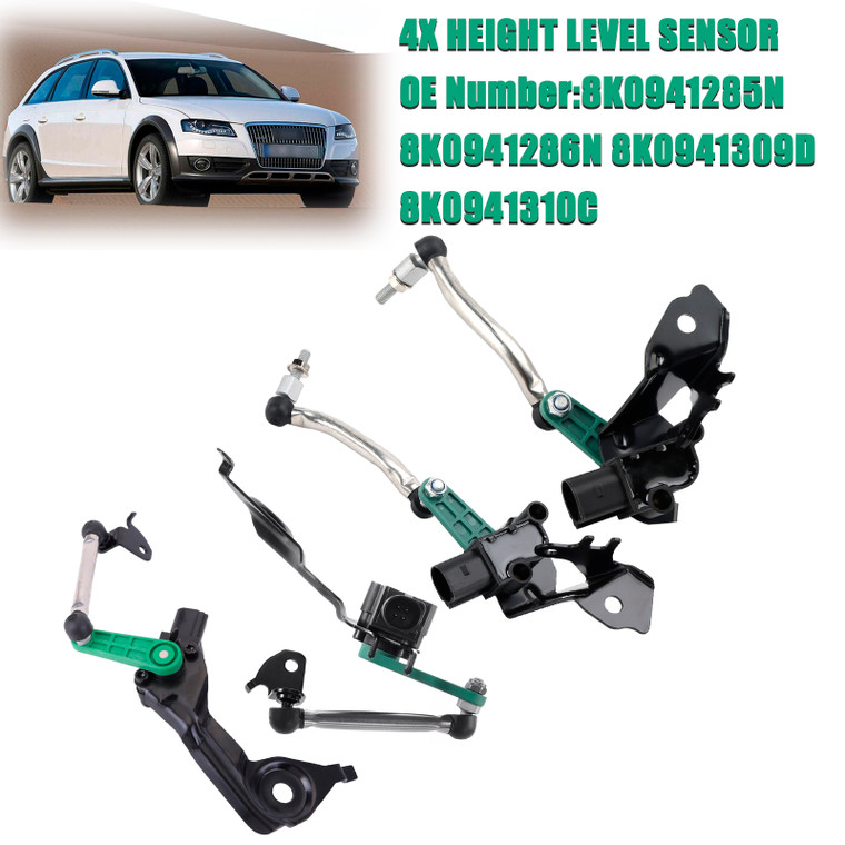 2009-2016 Audi A4 Allroad 4x Suspension Ride Height Sensor Front & Rear Left Right Generic