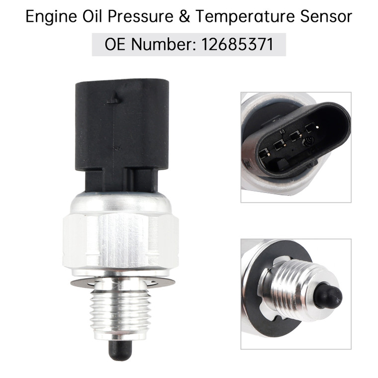 2019 Cadillac CT6 V 4.2L V8 Engine Oil Pressure & Temperature Sensor 12685371 Generic