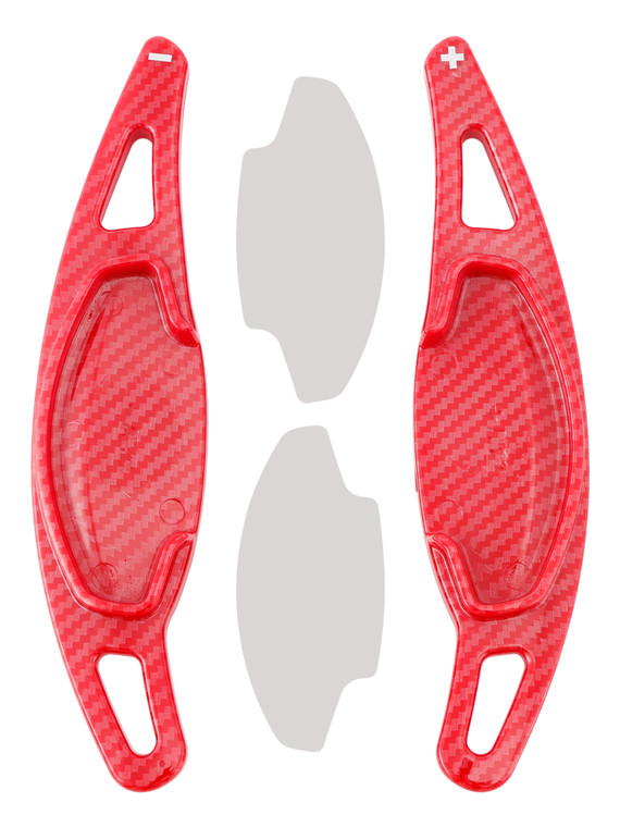 2023-2025 Honda Accord 11th Gen Steering Wheel Paddle Shifter Extension Carbon Fiber Red Look Generic