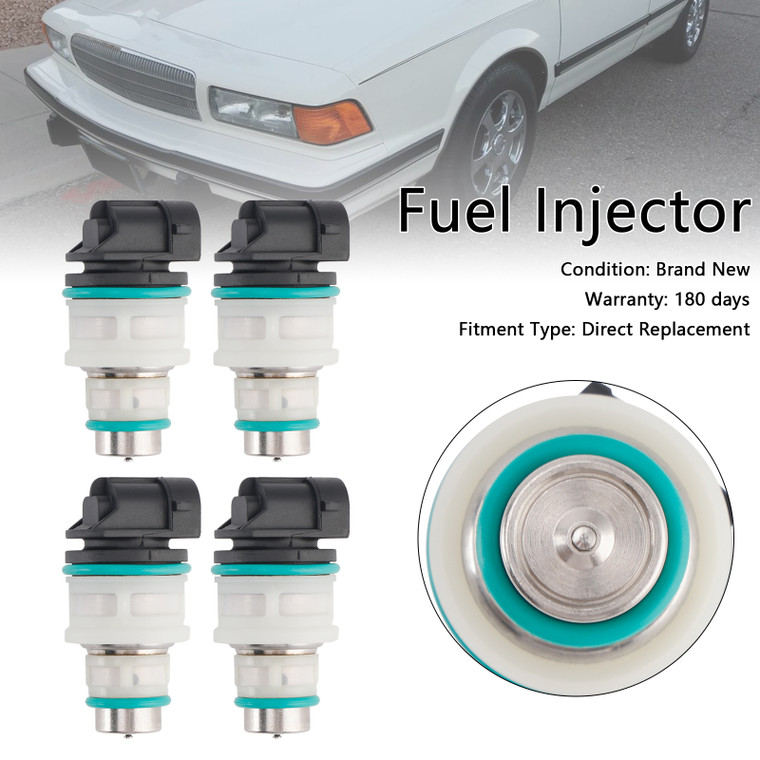 1987-1989 Buick Century Skyhawk Skylark Somerset 4*Fuel Injector 17111814 17111908 Generic