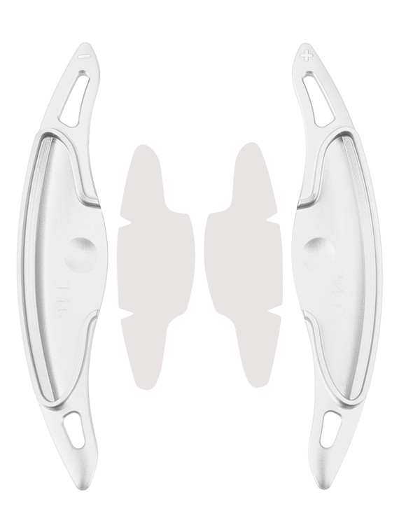 2022-2023 Hyundai Kona N Steering Wheel Paddle Shifter Extension Aluminium Silver Generic