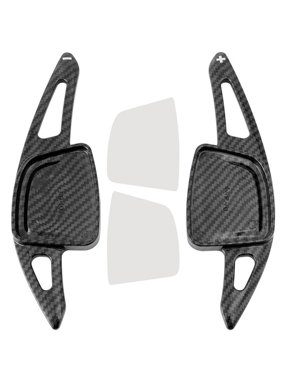 2020-2024 Audi S4 S6 S7 S8 Steering Wheel Paddle Shifter Extension Carbon Fiber Black Look Generic