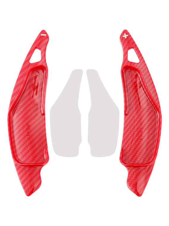 1997-2004 Toyota Aristo Steering Wheel Paddle Shifter Extension Carbon Fiber Red Look Generic