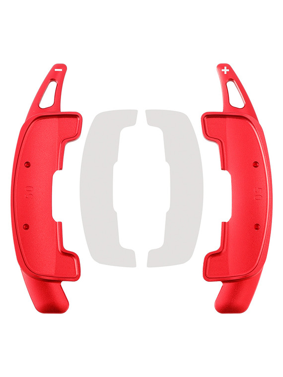 2021-2023 Jaguar XFL Steering Wheel Paddle Shifter Extension Aluminium Red Generic