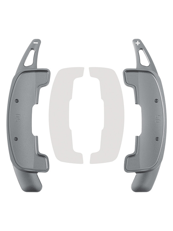 2021-2023 Jaguar XFL Steering Wheel Paddle Shifter Extension Aluminium Grey Generic