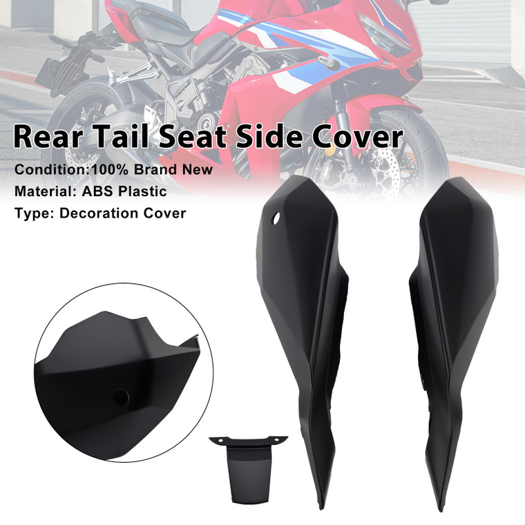 2024-2025 Honda CBR650R CB650R Rear Tail Seat Side Cover Black Generic