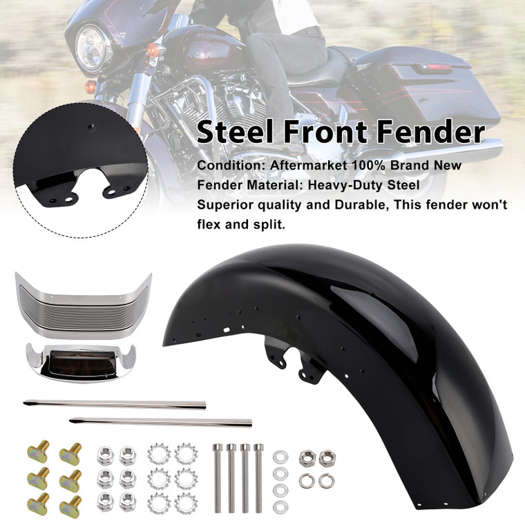 2014- later Harley-Davidson Electra Glide Ultra Limited - FLHTK Steel Front Fender Smoke Generic