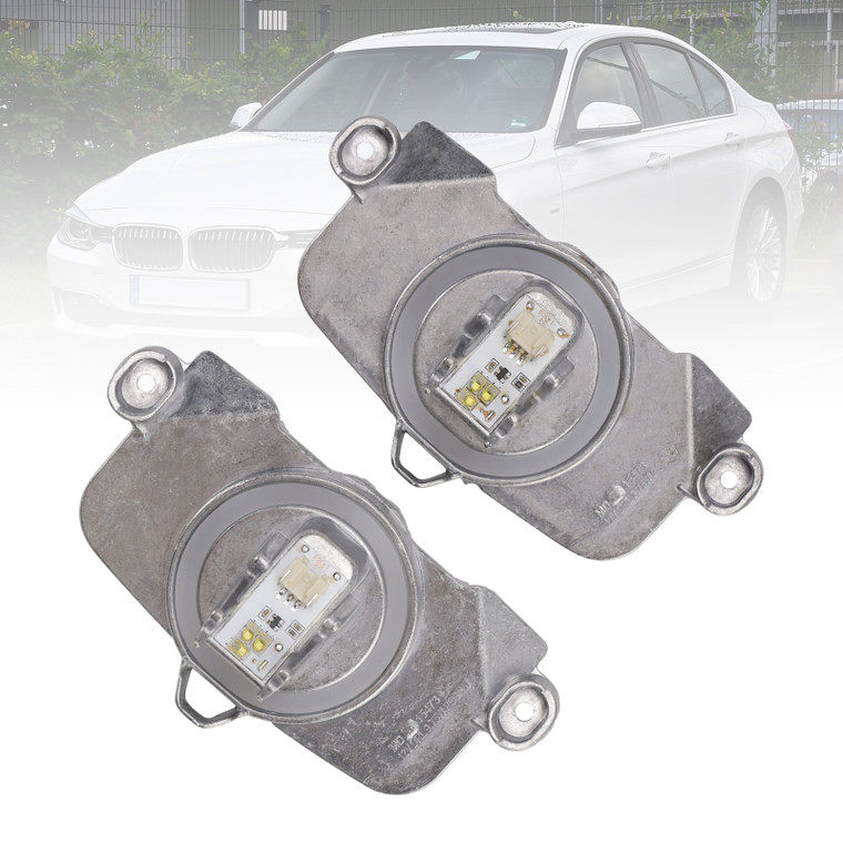 2012-2016 BMW 3 Series F30 F31 F34 Gran Turismo GT 2pcs LED Angel Eyes Ring Light Module Diode 63117398766 63117311243 Generic