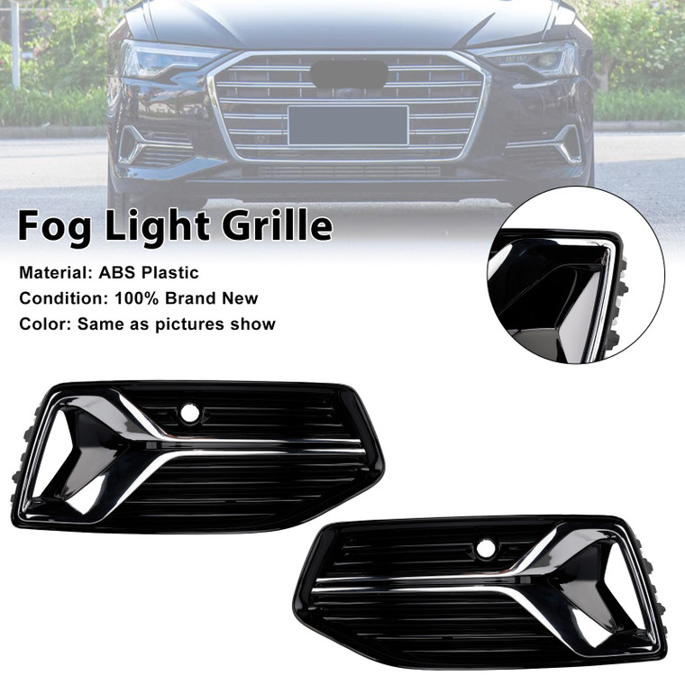 2019-2023 Audi A6 C8 2* Fog Light Grille Generic