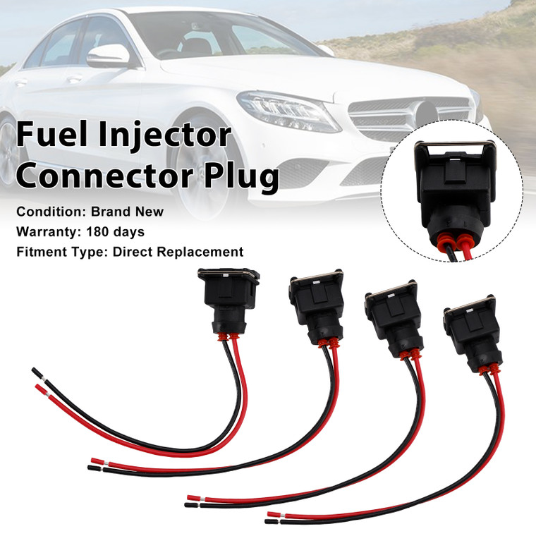 4-EV1 Fuel Injector Connector Plug Clip Pigtail Quick Disconnect Fit Daewoo