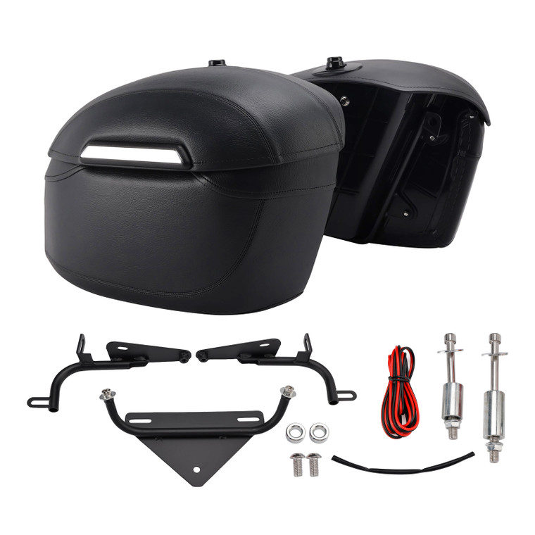 2004-2025 Sportster 883/1200 X48 Luggage Rack Side Saddle Bag Mount Bracket Black Generic