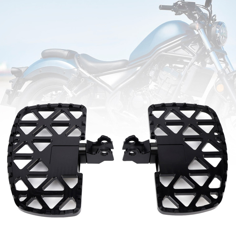 2017-2025 Honda Rebel 300 1 Pair Front Footpegs Aluminum Alloy Generic