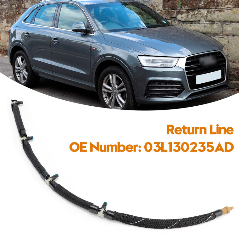 2010-2014 VW PASSAT (362) 2.0 TDI Return Line Leak Oil Hose Leak Fuel 03L130235AD Generic