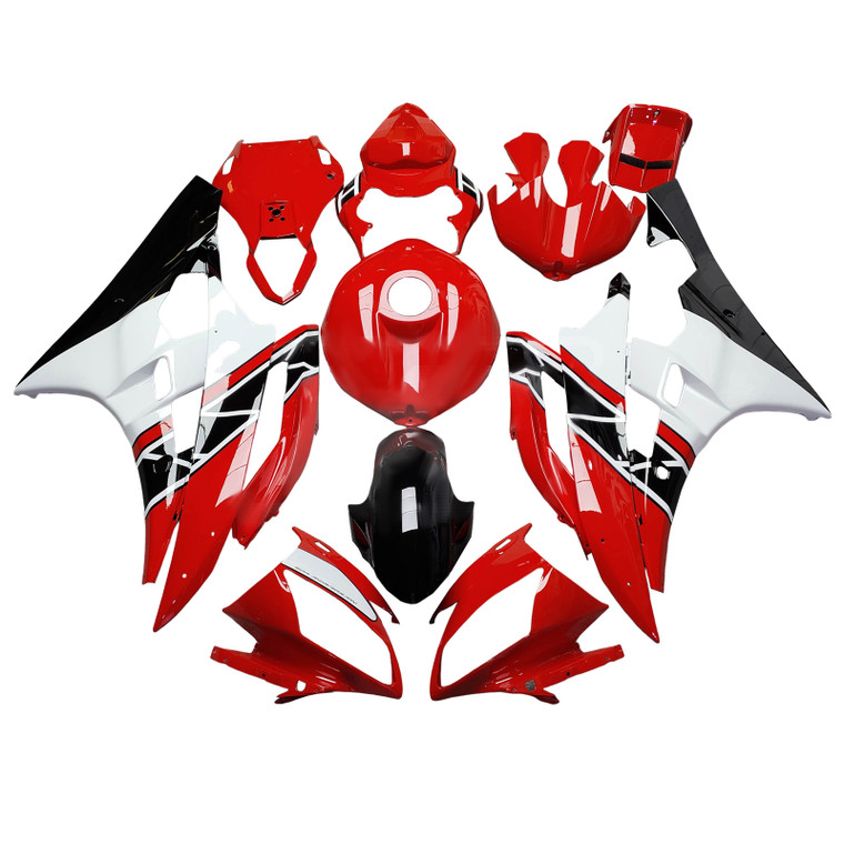 Yamaha YZFR6 YZF-R6 2006-2007 Fairing Kit Bodywork Plastic ABS Generic#193