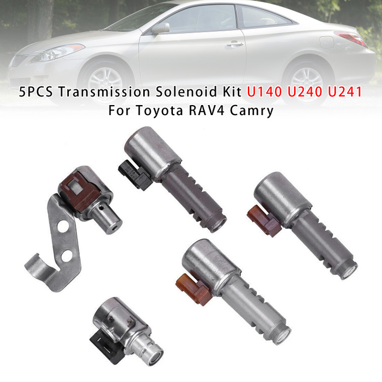 2001-2007 TOYOTA MATRIX RAV4 SOLARA 5PCS Transmission Solenoid Kit U140 U240 U241 Generic