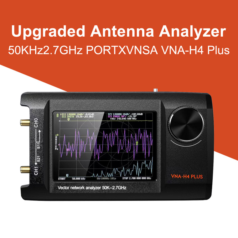 NanoVNA-H4 4" LCD 50KHz~2.7GHz VNA HF VHF UHF UV Vector Network Analyzer