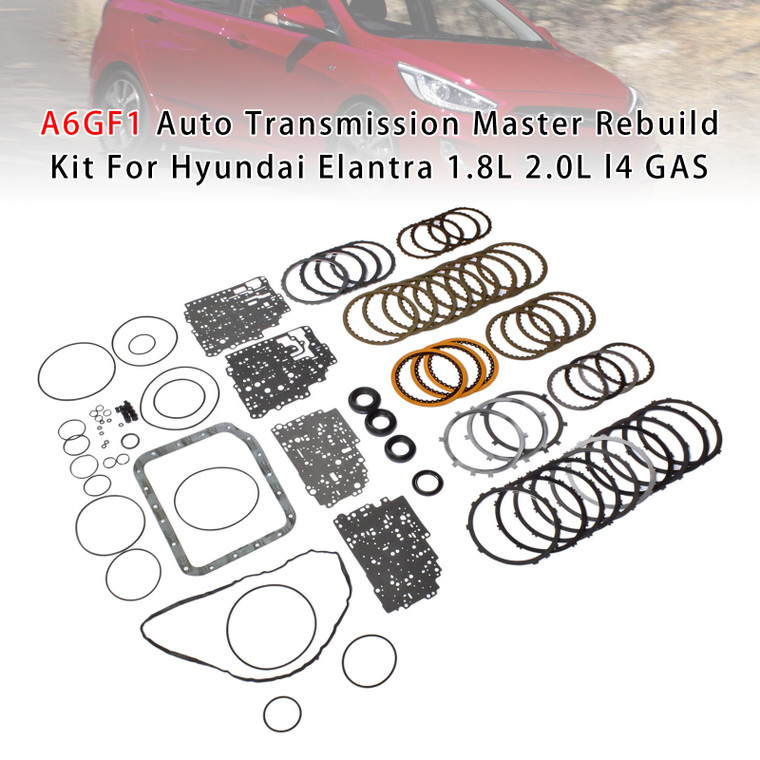 2011-2014 Hyundai Accent Elantra Auto Transmission Master Rebuild Kit A6GF1 Generic