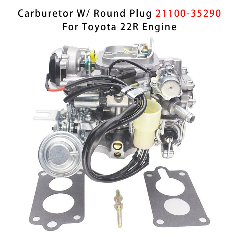 Toyota 22R Engine Carburetor W/ Round Plug 21100-35290 Generic