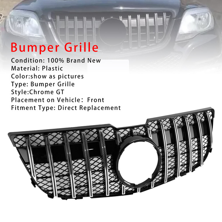 2013-2015 Mercedes Benz GLK X204 Front Grille Mesh Chrome GT Generic