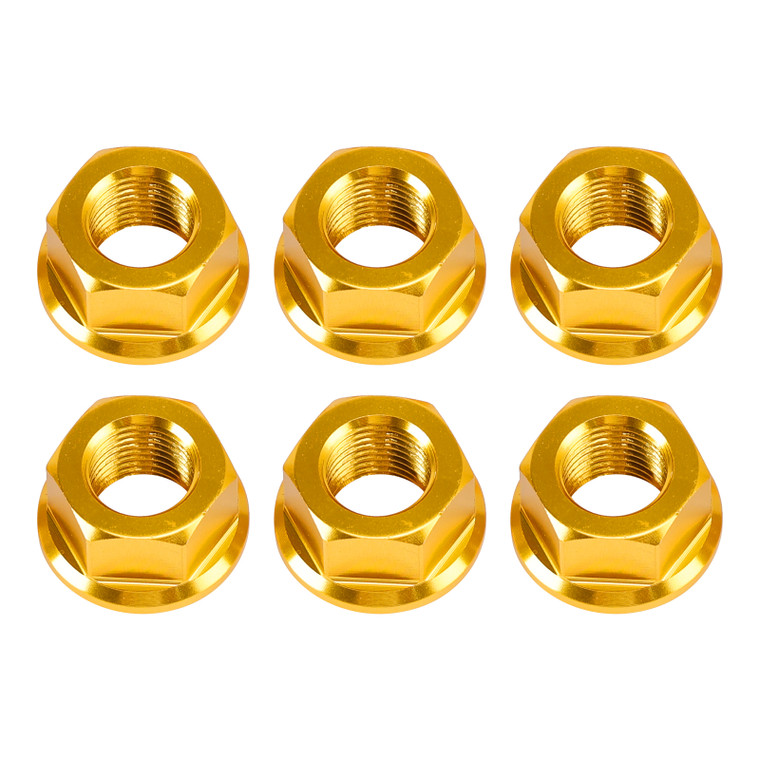 2020-2024 Ducati Streetfighter V2 V4 Rear Sprocket Carrrier Flange Nuts Set M10x1.0 Gold Generic