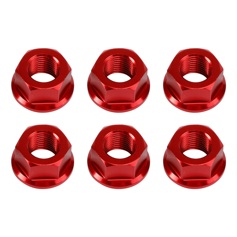 2014-2025 Ducati Desert X Monster 1200 Rear Sprocket Carrrier Flange Nuts Set M10x1.0 Red Generic