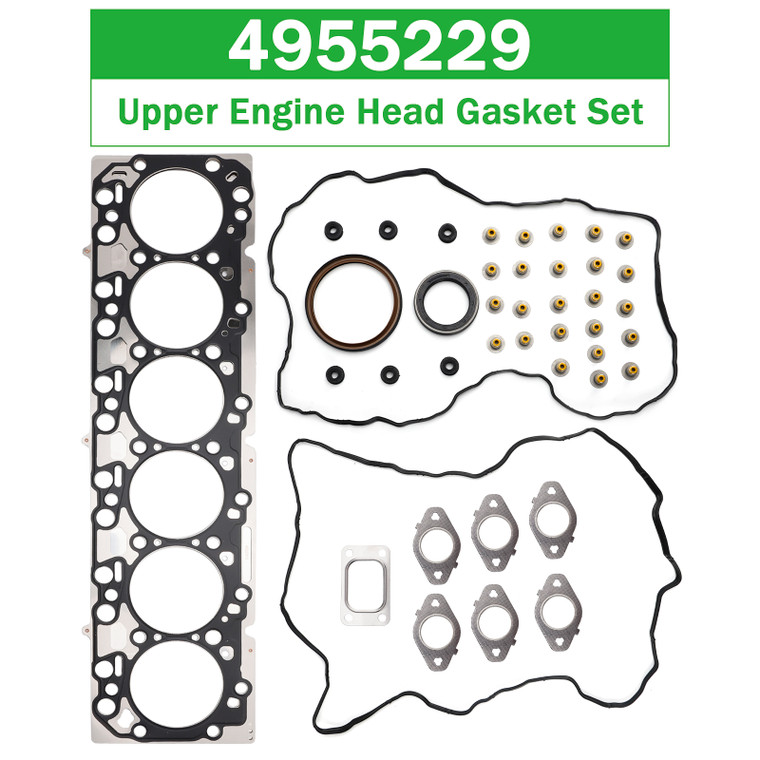 Cummins EPA10 6.7L ISB QSB Engines Upper Engine Head Gasket Set 4955229 Generic