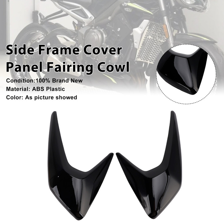 2020-2022 Triumph Street Triple 765 R/RS Side Frame Cover Panel Fairing Cowl Black Generic