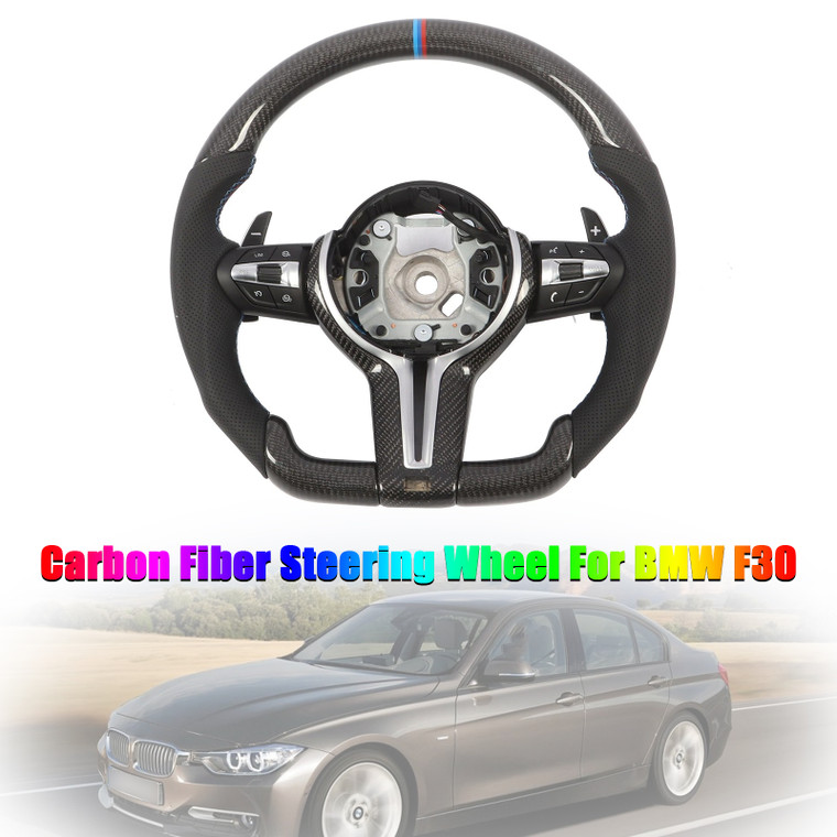BMW F30 F31 F32 F33 F34 F36 F22 M2 M3 M4 Carbon Fiber Steering Wheel Generic